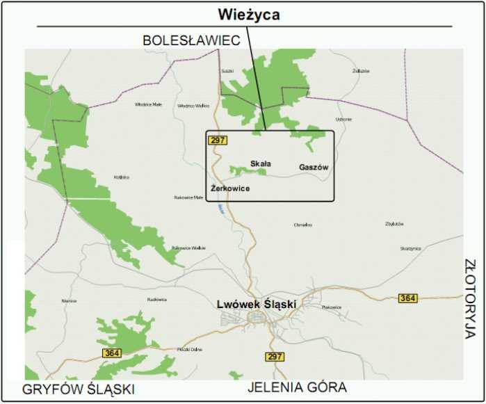Mapa ogólna dojazdu do Doliny Będkowskiej